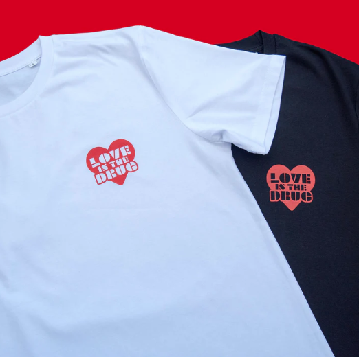 Love is the drug tee shirt @ Subhustle